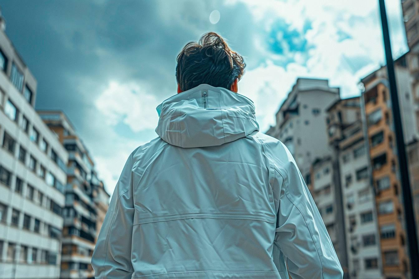 K-way blanc : veste imperméable unisexe, coupe-vent et vêtements en blanc pour homme et femme