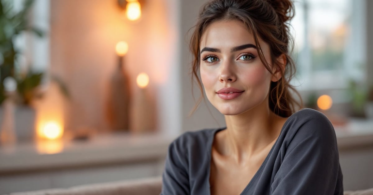 Produits de maquillage Essence disposés sur une surface moderne en lumière naturelle