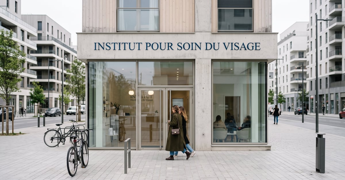 Soin du visage en institut de beauté – traitement professionnel visage en cabine
