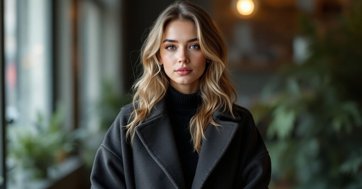 Femme élégante en tenue style américain, beauté féminine moderne et décontractée